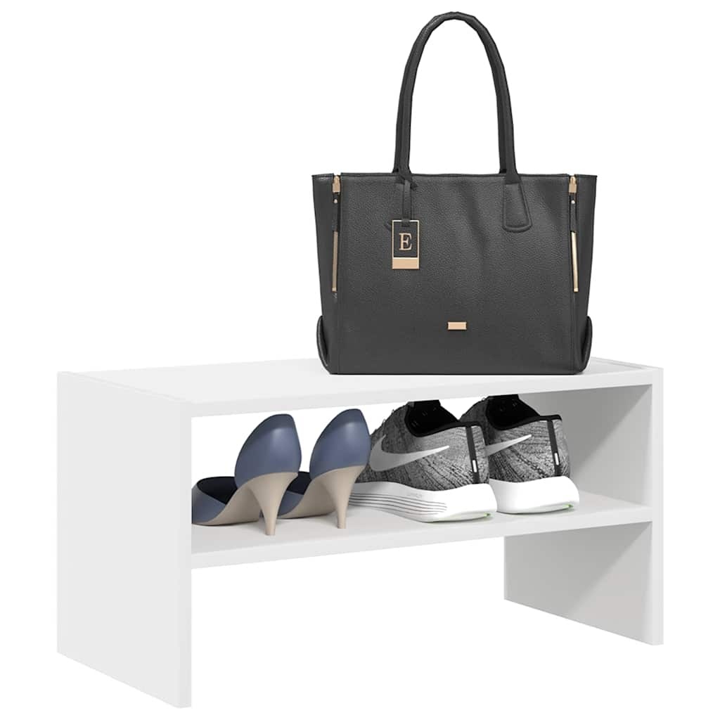 VidaXL Schoenenrek stapelbaar 60x30x30,5 cm wit