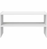 VidaXL Schoenenrek stapelbaar 60x30x30,5 cm wit