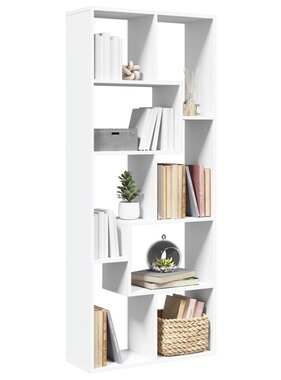 VidaXL Kamerscherm / boekenkast 67x25x161,5 cm bewerkt hout wit