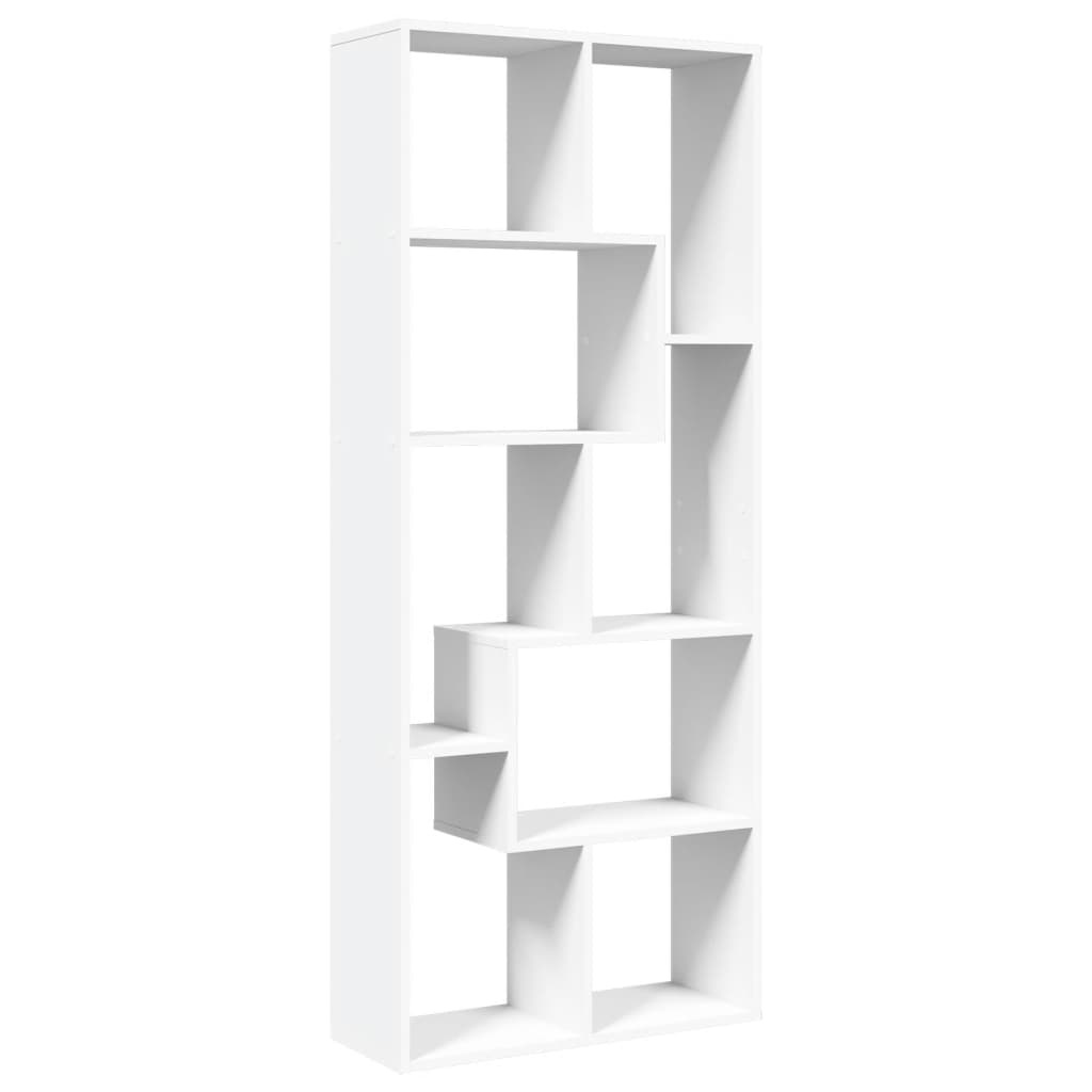 VidaXL Kamerscherm / boekenkast 67x25x161,5 cm bewerkt hout wit