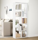VidaXL Kamerscherm / boekenkast 67x25x161,5 cm bewerkt hout wit