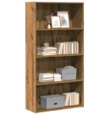 VidaXL Boekenkast 80x30x152 cm bewerkt hout artisanaal eikenkleurig