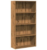 VidaXL Boekenkast 80x30x152 cm bewerkt hout artisanaal eikenkleurig