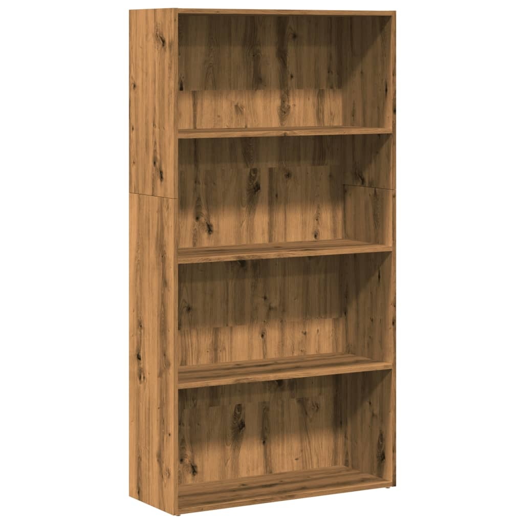 VidaXL Boekenkast 80x30x152 cm bewerkt hout artisanaal eikenkleurig
