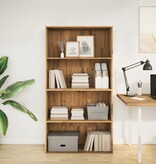VidaXL Boekenkast 80x30x152 cm bewerkt hout artisanaal eikenkleurig