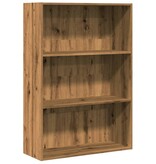 VidaXL Boekenkast 80x30x114 cm bewerkt hout artisanaal eikenkleurig