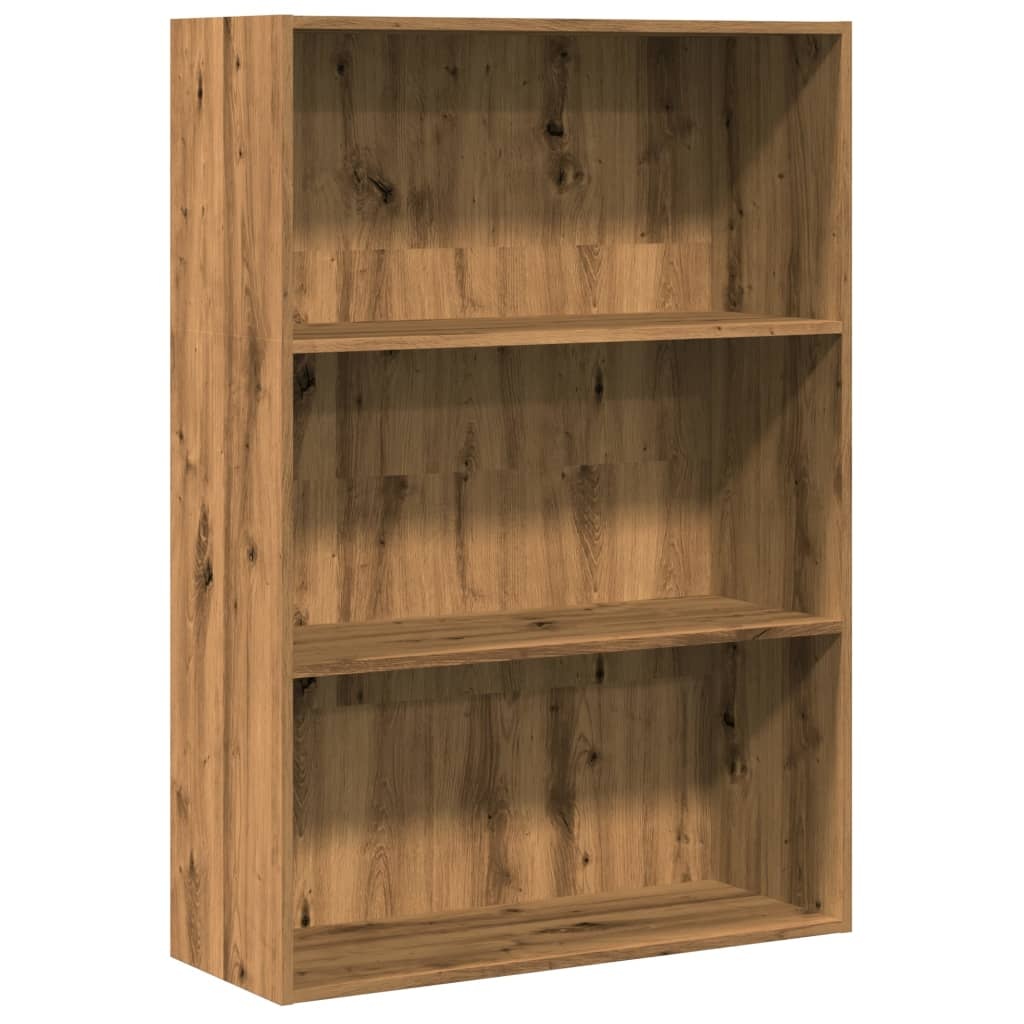 VidaXL Boekenkast 80x30x114 cm bewerkt hout artisanaal eikenkleurig