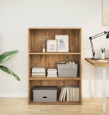 VidaXL Boekenkast 80x30x114 cm bewerkt hout artisanaal eikenkleurig