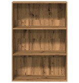 VidaXL Boekenkast 80x30x114 cm bewerkt hout artisanaal eikenkleurig