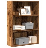 VidaXL Boekenkast 80x30x114 cm bewerkt hout oud houtkleurig