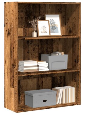 VidaXL Boekenkast 80x30x114 cm bewerkt hout oud houtkleurig