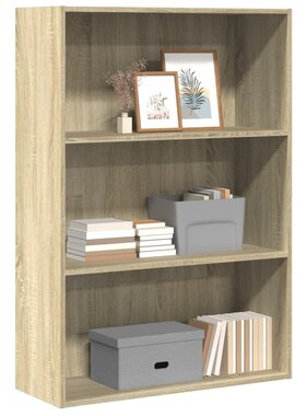 VidaXL Boekenkast 80x30x114 cm bewerkt hout sonoma eikenkleurig