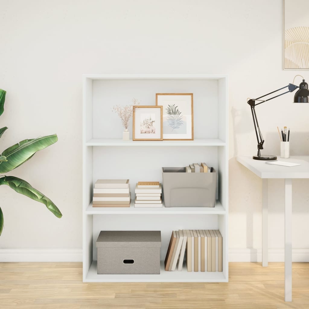 VidaXL Boekenkast 80x30x114 cm bewerkt hout wit