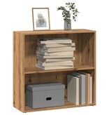 VidaXL Boekenkast 80x30x77 cm bewerkt hout artisanaal eikenkleurig