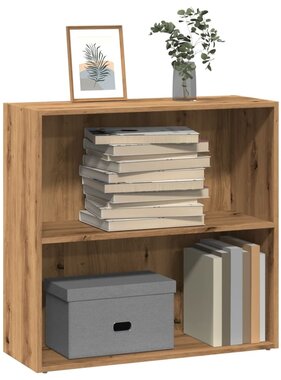 VidaXL Boekenkast 80x30x77 cm bewerkt hout artisanaal eikenkleurig