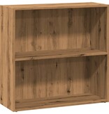 VidaXL Boekenkast 80x30x77 cm bewerkt hout artisanaal eikenkleurig