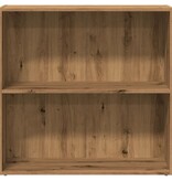 VidaXL Boekenkast 80x30x77 cm bewerkt hout artisanaal eikenkleurig