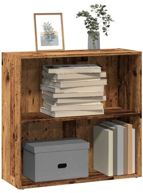 VidaXL Boekenkast 80x30x77 cm bewerkt hout oud houtkleurig