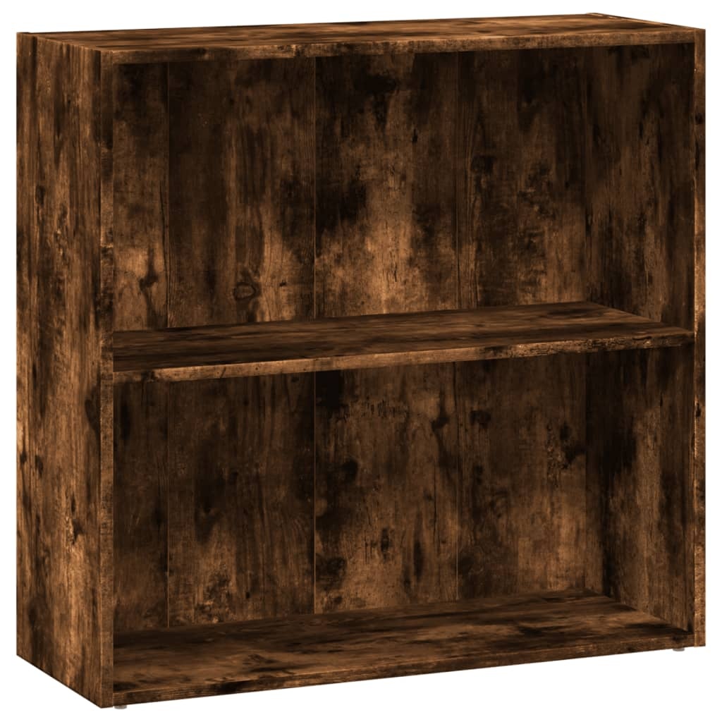 VidaXL Boekenkast 80x30x77 cm bewerkt hout gerookt eikenkleurig