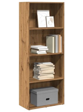 VidaXL Boekenkast 60x30x152 cm bewerkt hout artisanaal eikenkleurig