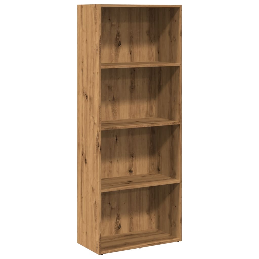 VidaXL Boekenkast 60x30x152 cm bewerkt hout artisanaal eikenkleurig