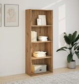 VidaXL Boekenkast 60x30x152 cm bewerkt hout artisanaal eikenkleurig