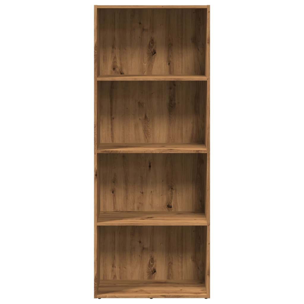 VidaXL Boekenkast 60x30x152 cm bewerkt hout artisanaal eikenkleurig