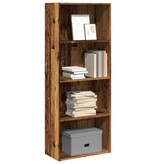 VidaXL Boekenkast 60x30x152 cm bewerkt hout oud houtkleurig