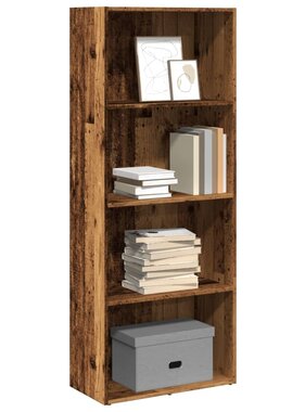 VidaXL Boekenkast 60x30x152 cm bewerkt hout oud houtkleurig