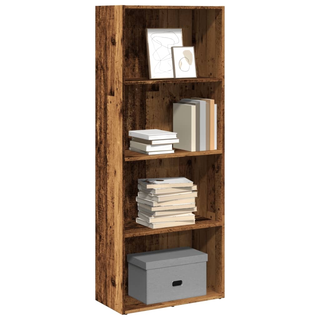 VidaXL Boekenkast 60x30x152 cm bewerkt hout oud houtkleurig