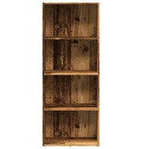VidaXL Boekenkast 60x30x152 cm bewerkt hout oud houtkleurig