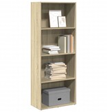 VidaXL Boekenkast 60x30x152 cm bewerkt hout sonoma eikenkleurig
