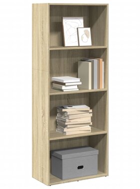 VidaXL Boekenkast 60x30x152 cm bewerkt hout sonoma eikenkleurig
