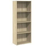 VidaXL Boekenkast 60x30x152 cm bewerkt hout sonoma eikenkleurig