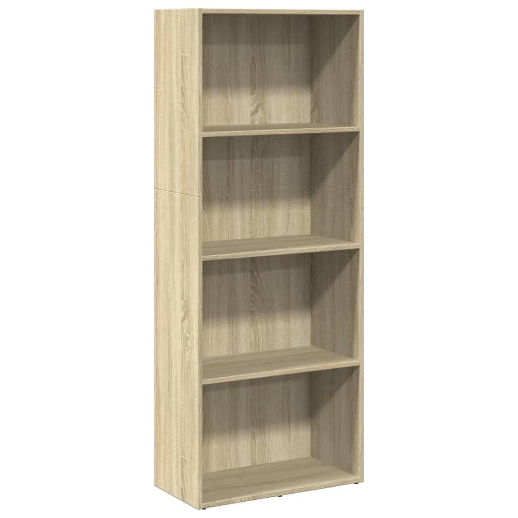 VidaXL Boekenkast 60x30x152 cm bewerkt hout sonoma eikenkleurig