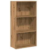 VidaXL Boekenkast 60x30x114 cm bewerkt hout artisanaal eikenkleurig