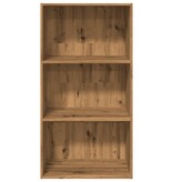 VidaXL Boekenkast 60x30x114 cm bewerkt hout artisanaal eikenkleurig