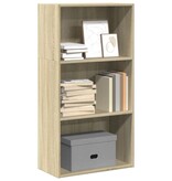 VidaXL Boekenkast 60x30x114 cm bewerkt hout sonoma eikenkleurig