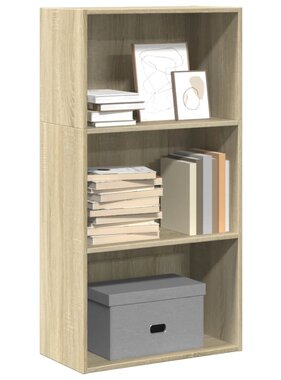 VidaXL Boekenkast 60x30x114 cm bewerkt hout sonoma eikenkleurig