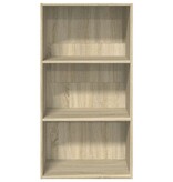 VidaXL Boekenkast 60x30x114 cm bewerkt hout sonoma eikenkleurig
