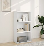 VidaXL Boekenkast 60x30x114 cm bewerkt hout wit