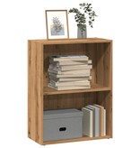 VidaXL Boekenkast 60x30x77 cm bewerkt hout artisanaal eikenkleurig
