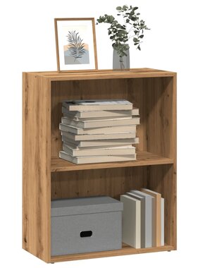 VidaXL Boekenkast 60x30x77 cm bewerkt hout artisanaal eikenkleurig