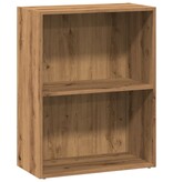 VidaXL Boekenkast 60x30x77 cm bewerkt hout artisanaal eikenkleurig