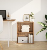 VidaXL Boekenkast 60x30x77 cm bewerkt hout artisanaal eikenkleurig