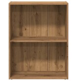 VidaXL Boekenkast 60x30x77 cm bewerkt hout artisanaal eikenkleurig