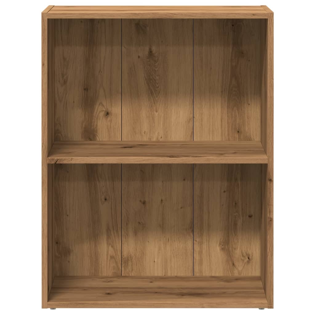 VidaXL Boekenkast 60x30x77 cm bewerkt hout artisanaal eikenkleurig