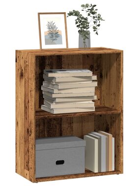 VidaXL Boekenkast 60x30x77 cm bewerkt hout oud houtkleurig