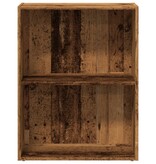 VidaXL Boekenkast 60x30x77 cm bewerkt hout oud houtkleurig