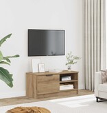 VidaXL Tv-meubel 80x35x36,5 cm bewerkt hout artisanaal eikenkleur